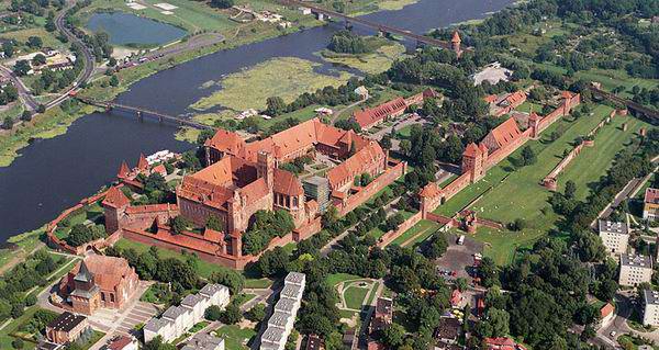 Malbork - Z lotu ptaka